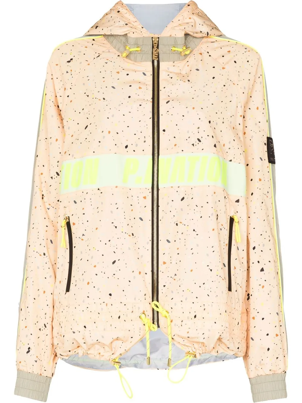 

P.E Nation spray paint-effect jacket - Yellow