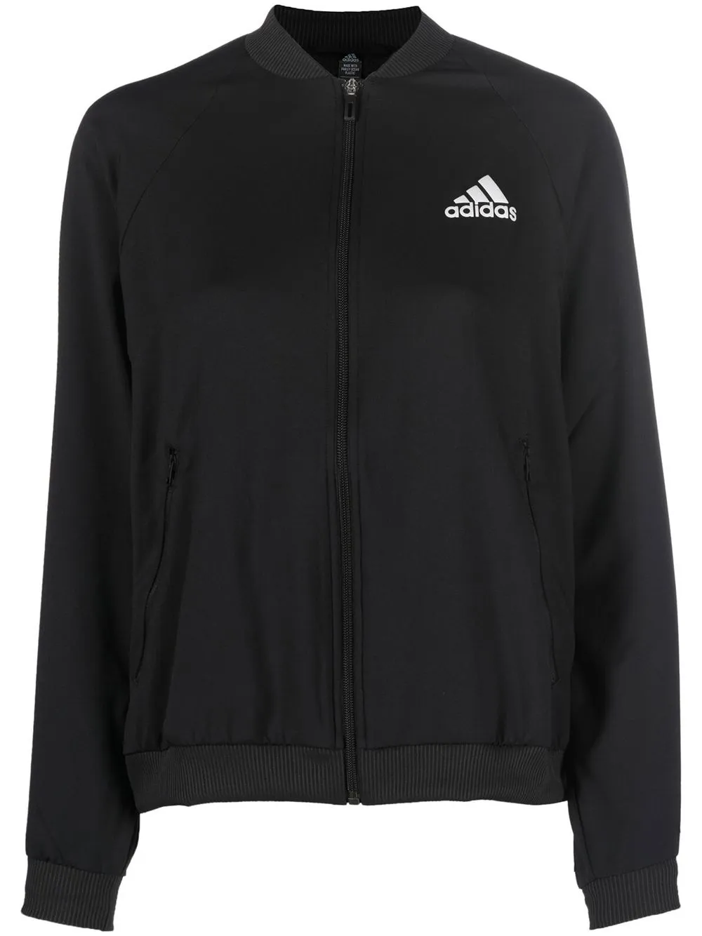 

adidas logo-print track jacket - Black