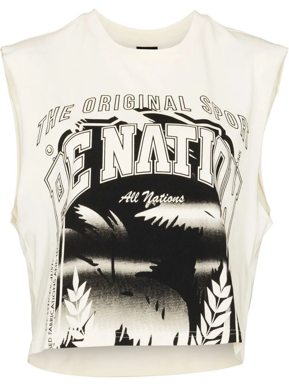 

P.E Nation playera con logo estampado - Neutro