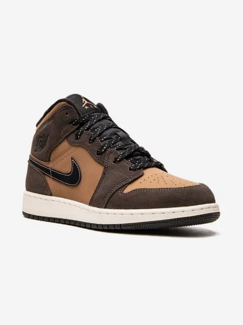 Jordan Kids Air Jordan 1 Mid SE "Earth Tone" sneakers