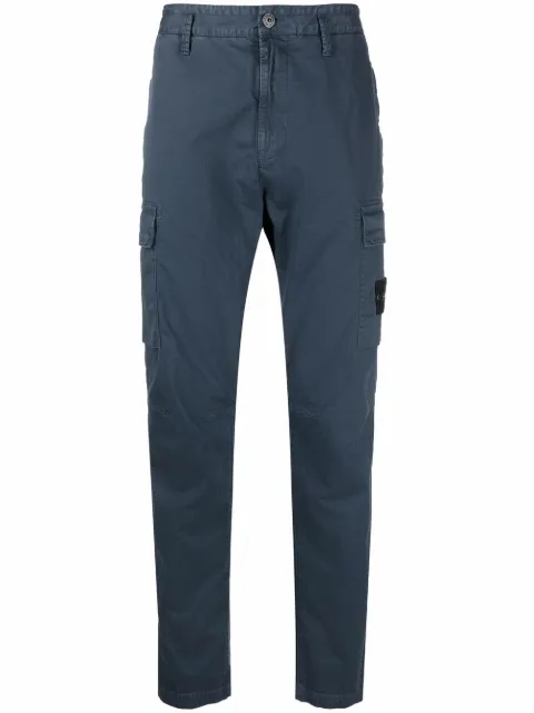 stone island elastic waist cargo joggers