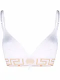 Versace Greca Border bralette - White