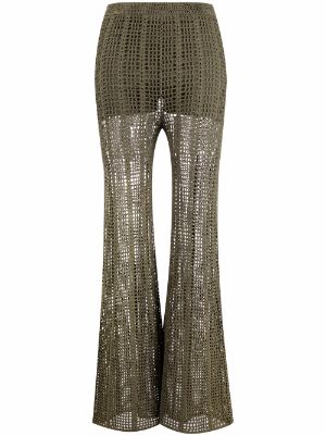 Dion Lee rib-knit Flared Trousers - Farfetch