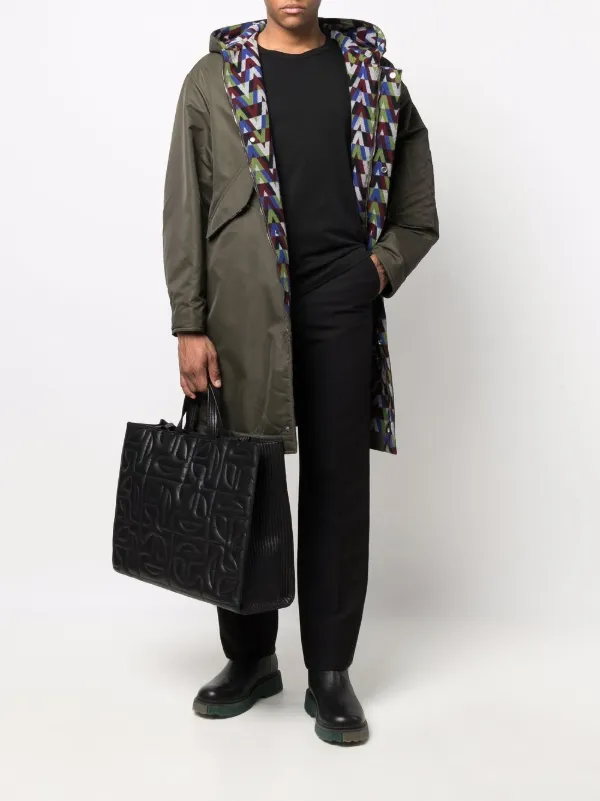 Valentino Garavani Parka Mit Optical-Print Grün FARFETCH DE