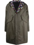 Valentino Garavani Optical-print parka coat - Green