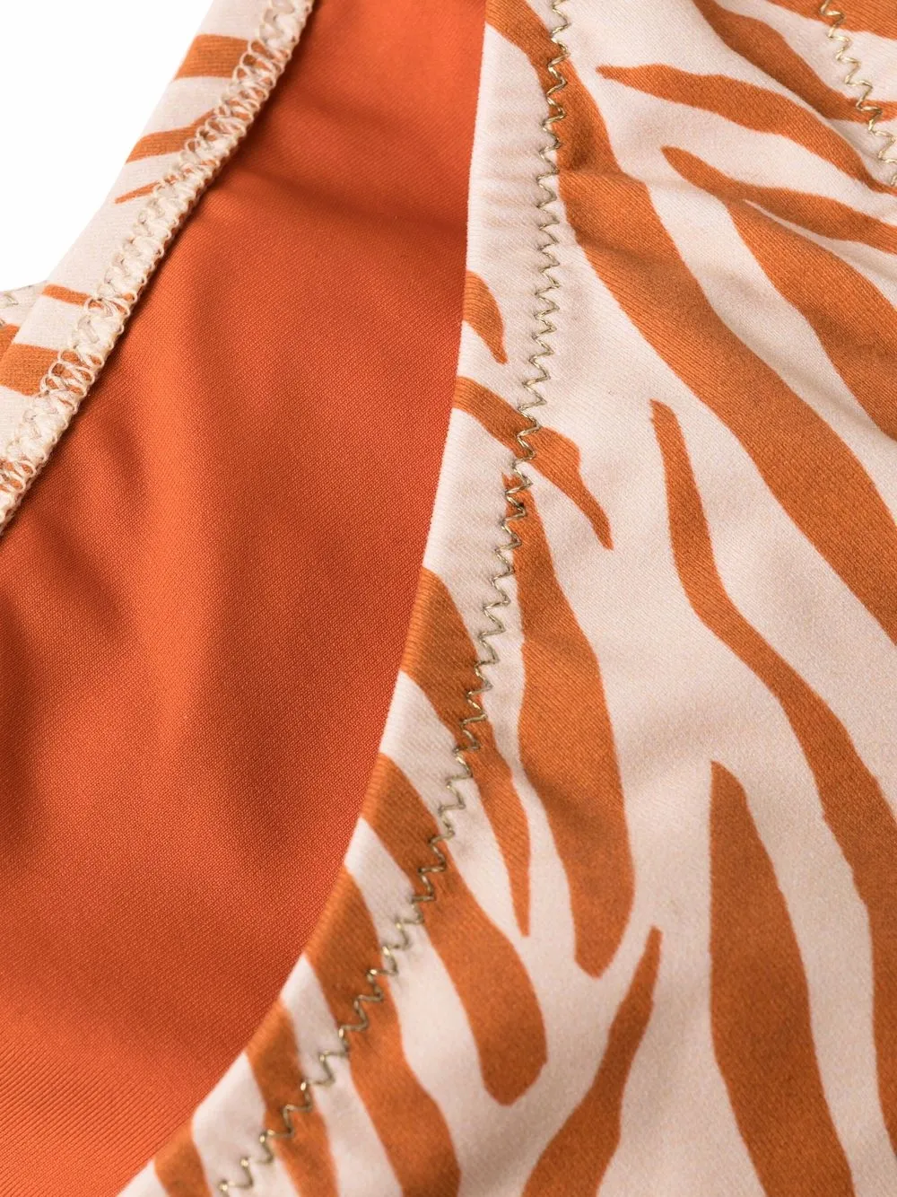 Reina Olga Brigette zebraprint Bikini Farfetch