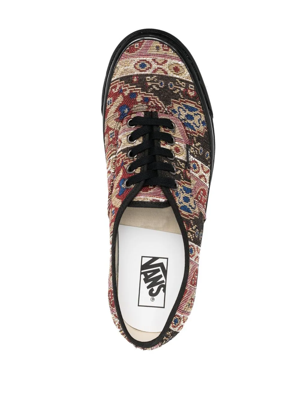 Vans jacquard lace-up sneakers Black