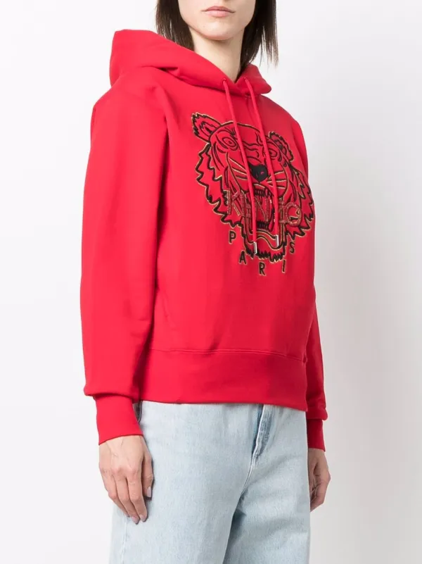 kenzo tiger crest moletom com capuz