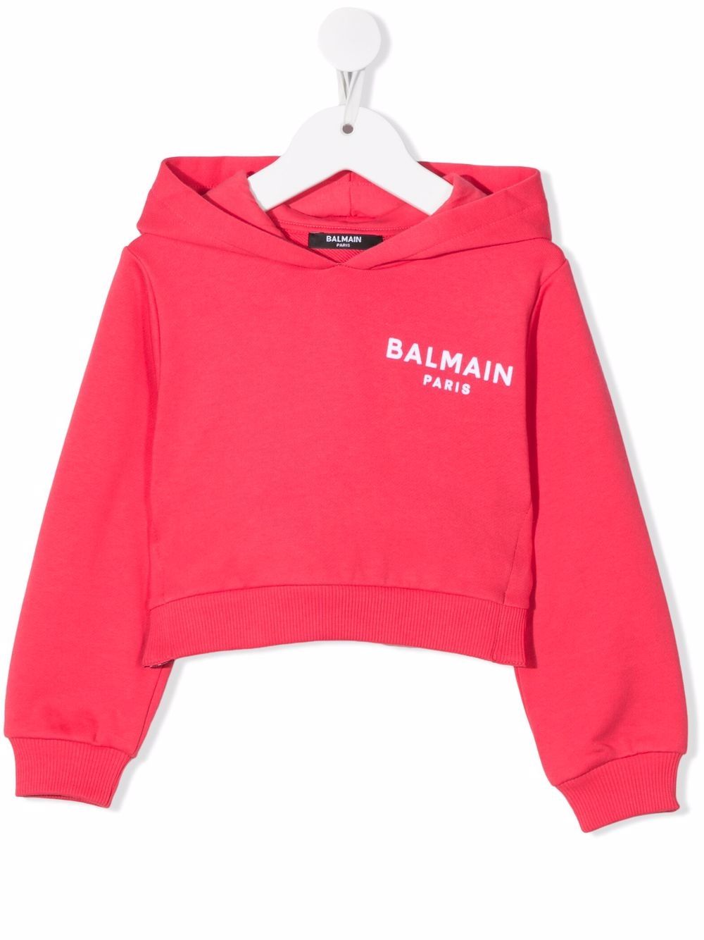 

Balmain Kids hoodie con logo estampado - Rosado