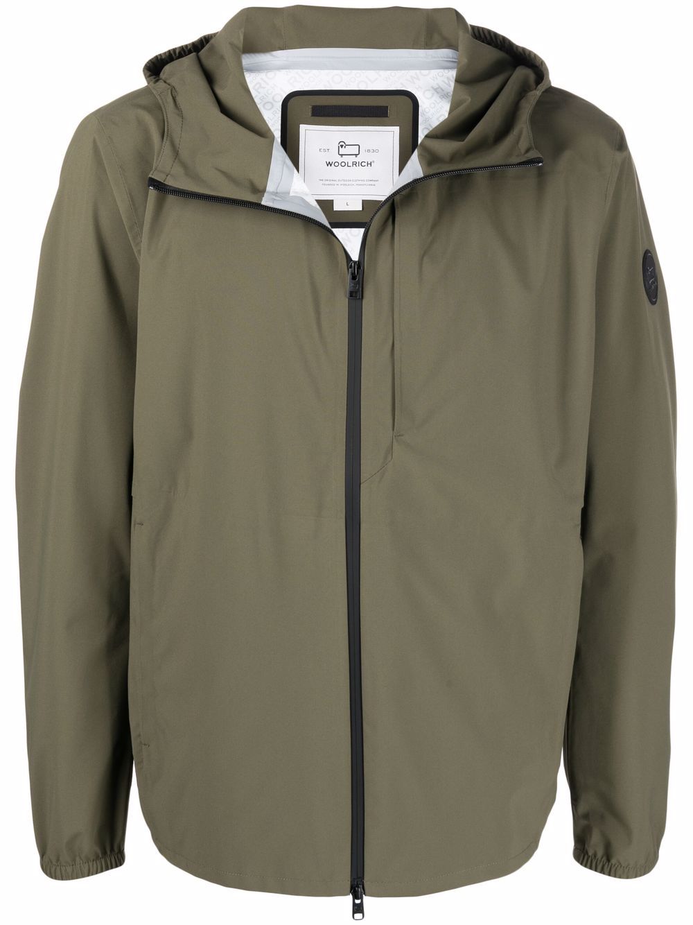 Woolrich sleeve-logo Hooded Jacket - Farfetch