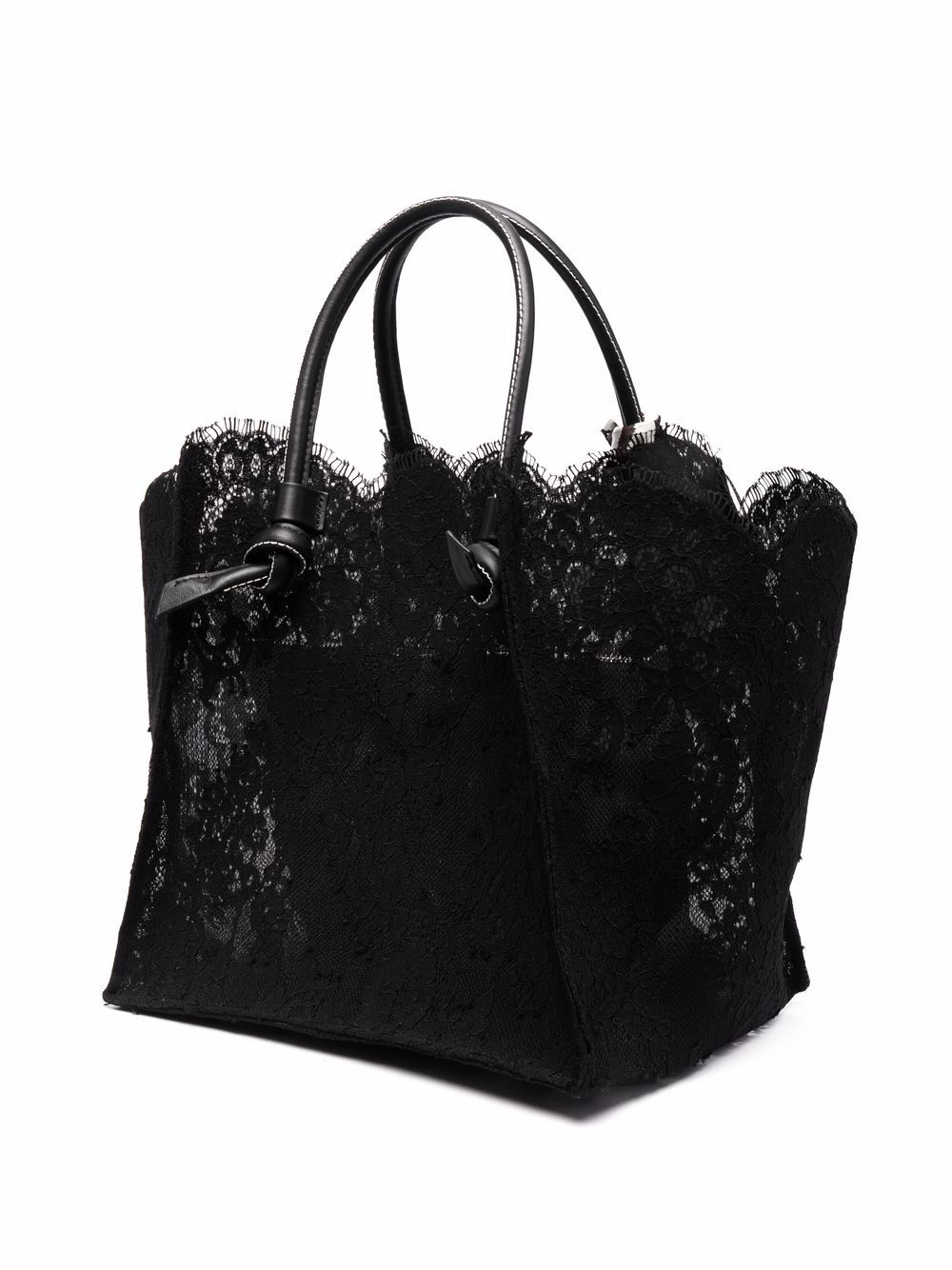 фото Ermanno ermanno scallop-edge lace tote bag