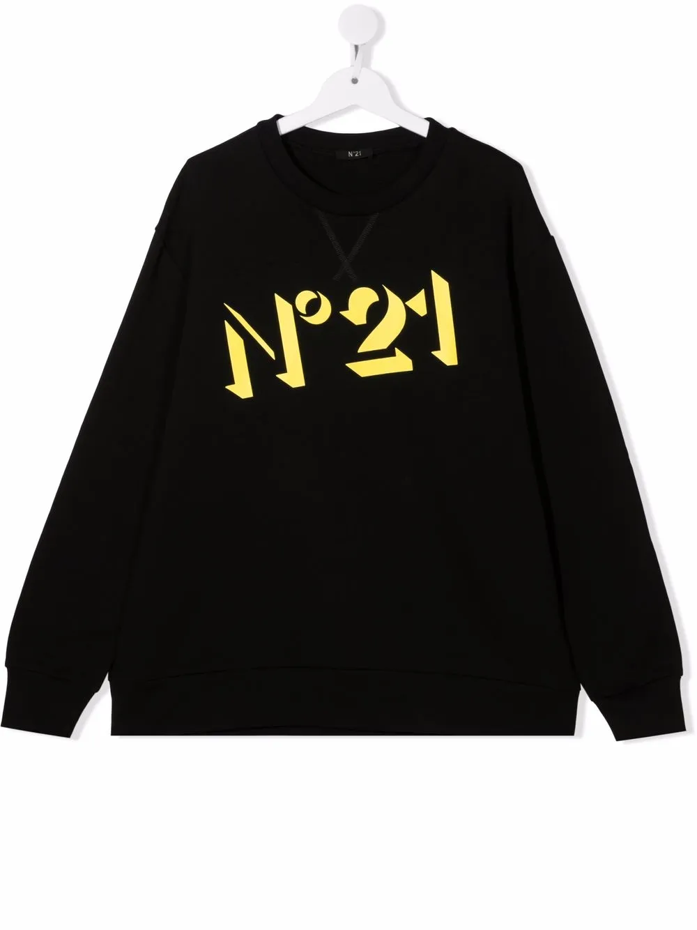 Nº21 Kids TEEN logo-print cotton sweatshirt | Black | Image 1