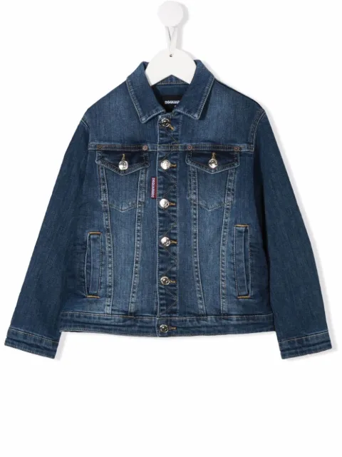 Dsquared2 Kids جاكيت جينز بأزرار