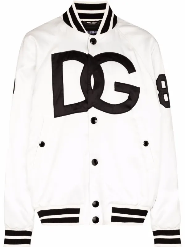 Dolce & Gabbana DG Satin Varsity Jacket - Farfetch