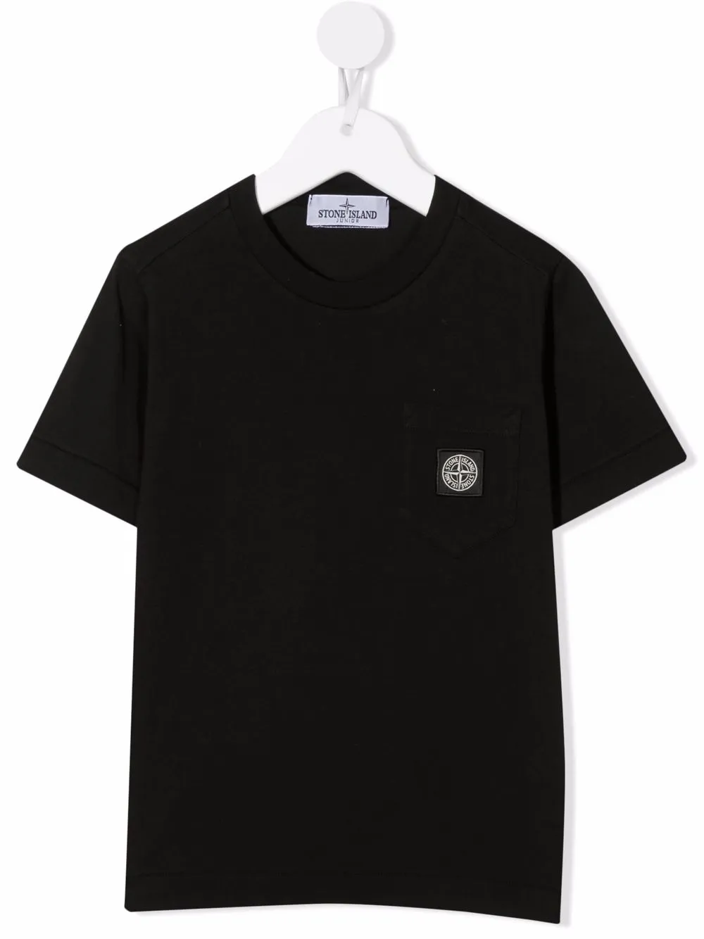 

Stone Island Junior logo-patch short-sleeved T-shirt - Black