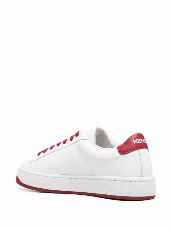 Kenzo Tênis Kourt Com Estampa De Logo | Branco | FARFETCH BR