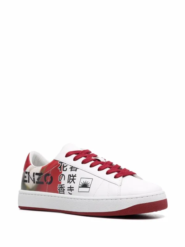 Kenzo Kourt logo-print Sneakers | White | FARFETCH