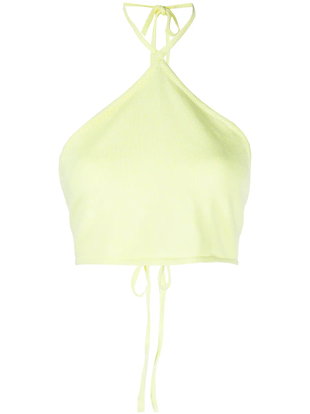 

Victor Glemaud top tejido con cuello halter - Verde