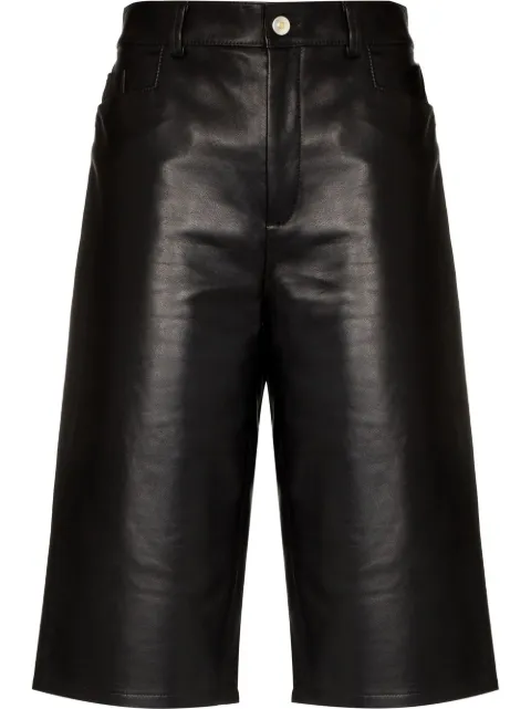 Wandler Poppy boyfriend lambskin shorts