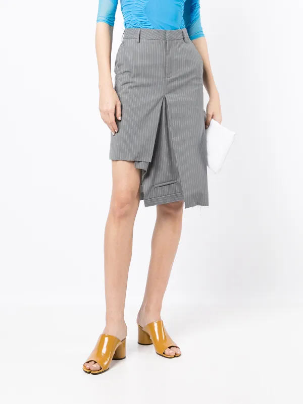 Mm6 Maison Margiela ピンストライプ スカート 通販 Farfetch