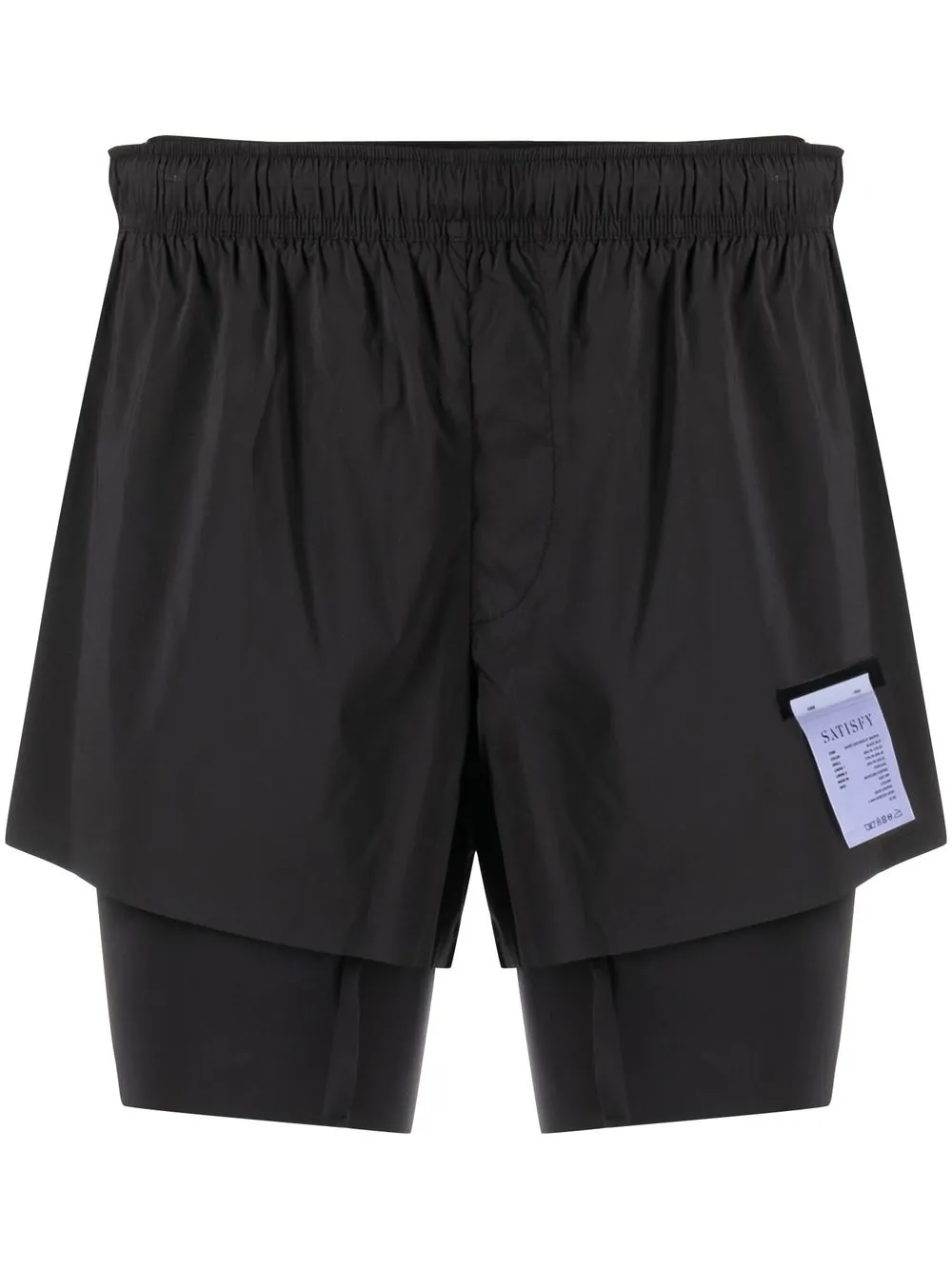 

Satisfy shorts para correr Techsilk - Negro