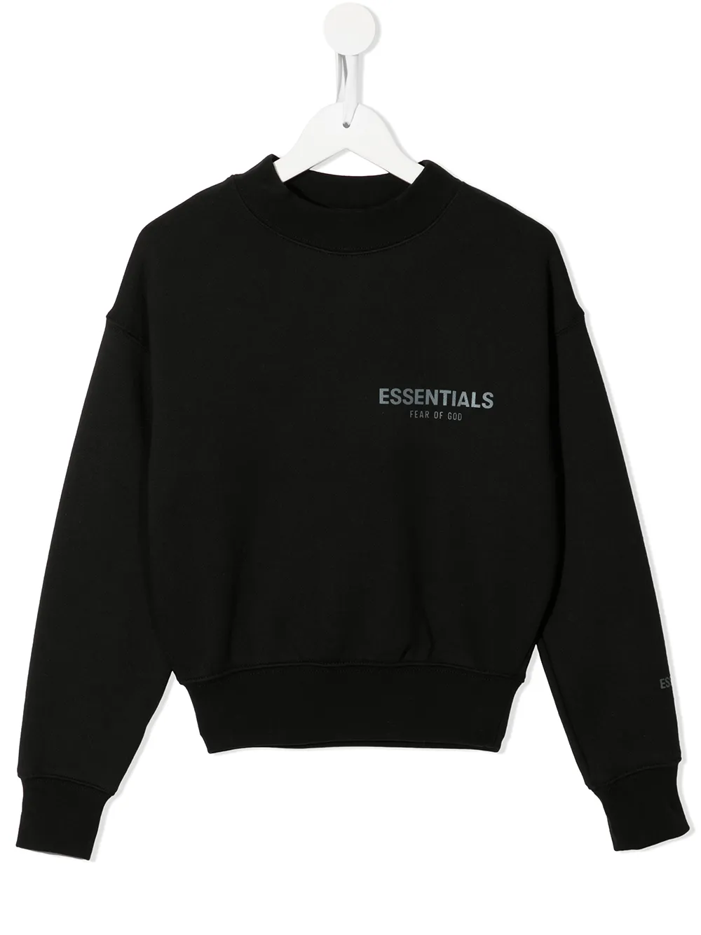 

FEAR OF GOD ESSENTIALS KIDS logo-print crew sweatshirt - Black