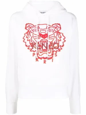 kenzo red moletom com capuz
