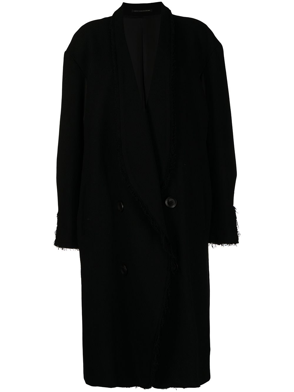 

Y's abrigo oversize con doble botonadura - Negro