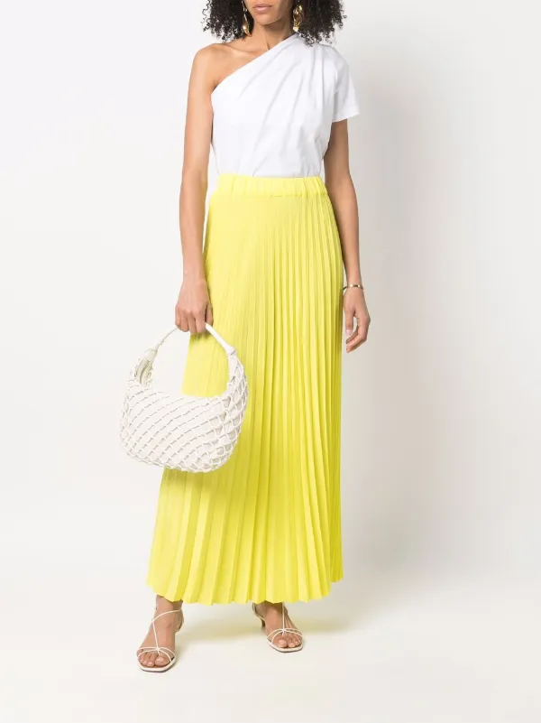 Shop P.A.R.O.S.H. pleated maxi skirt 