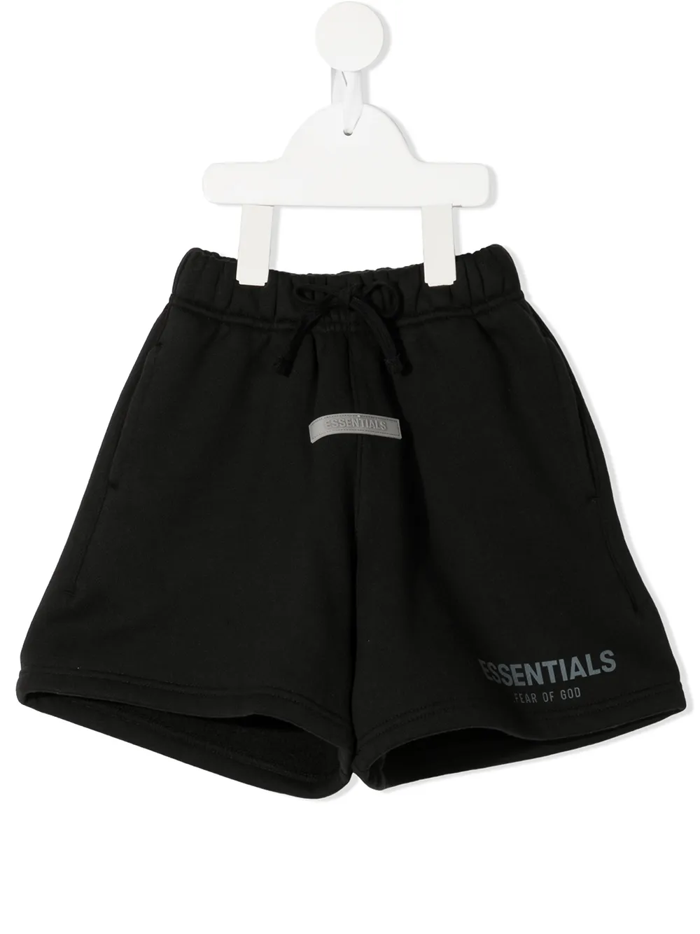 

FEAR OF GOD ESSENTIALS KIDS logo-print track shorts - Black