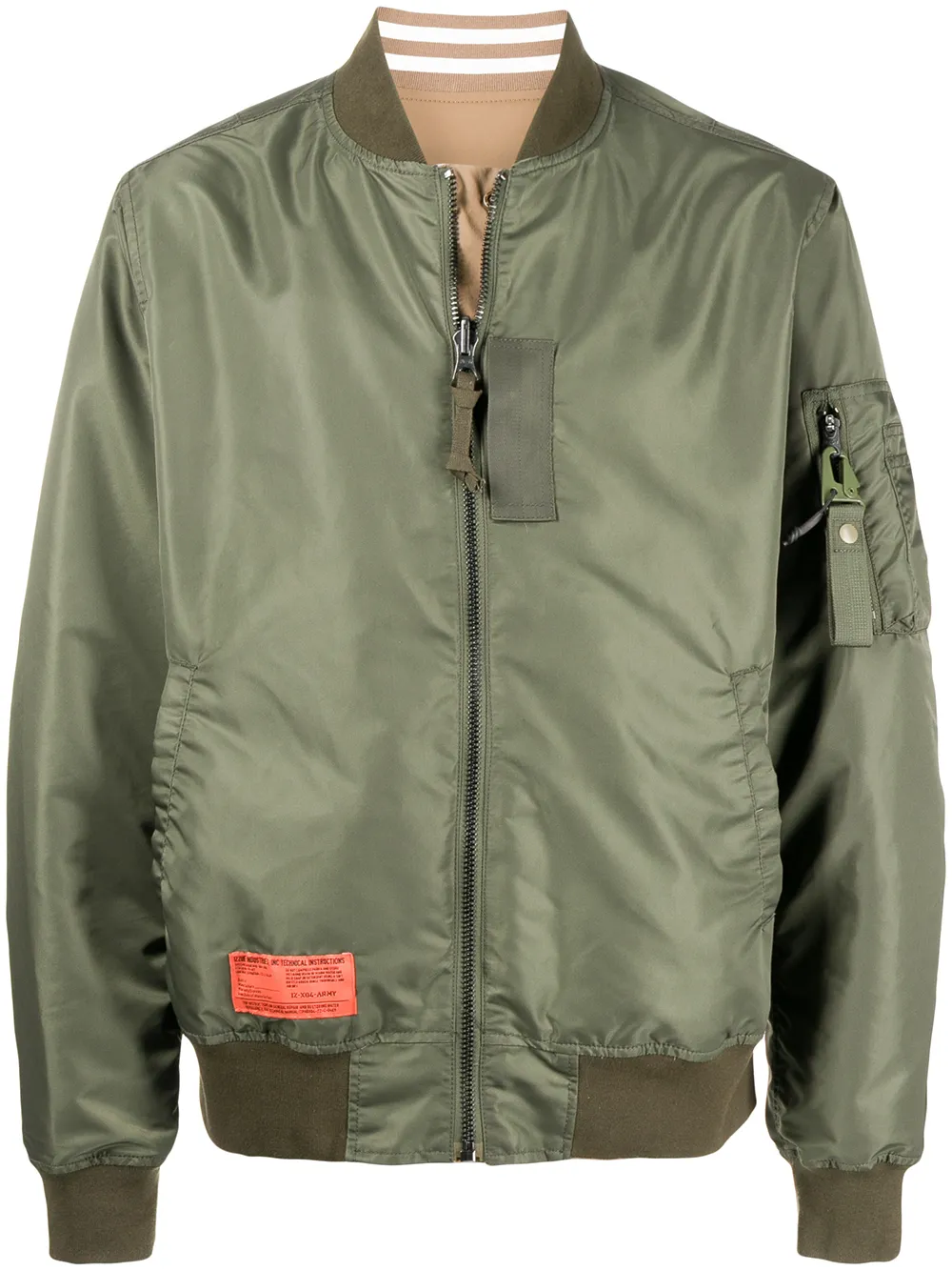 

izzue chamarra bomber reversible - Verde