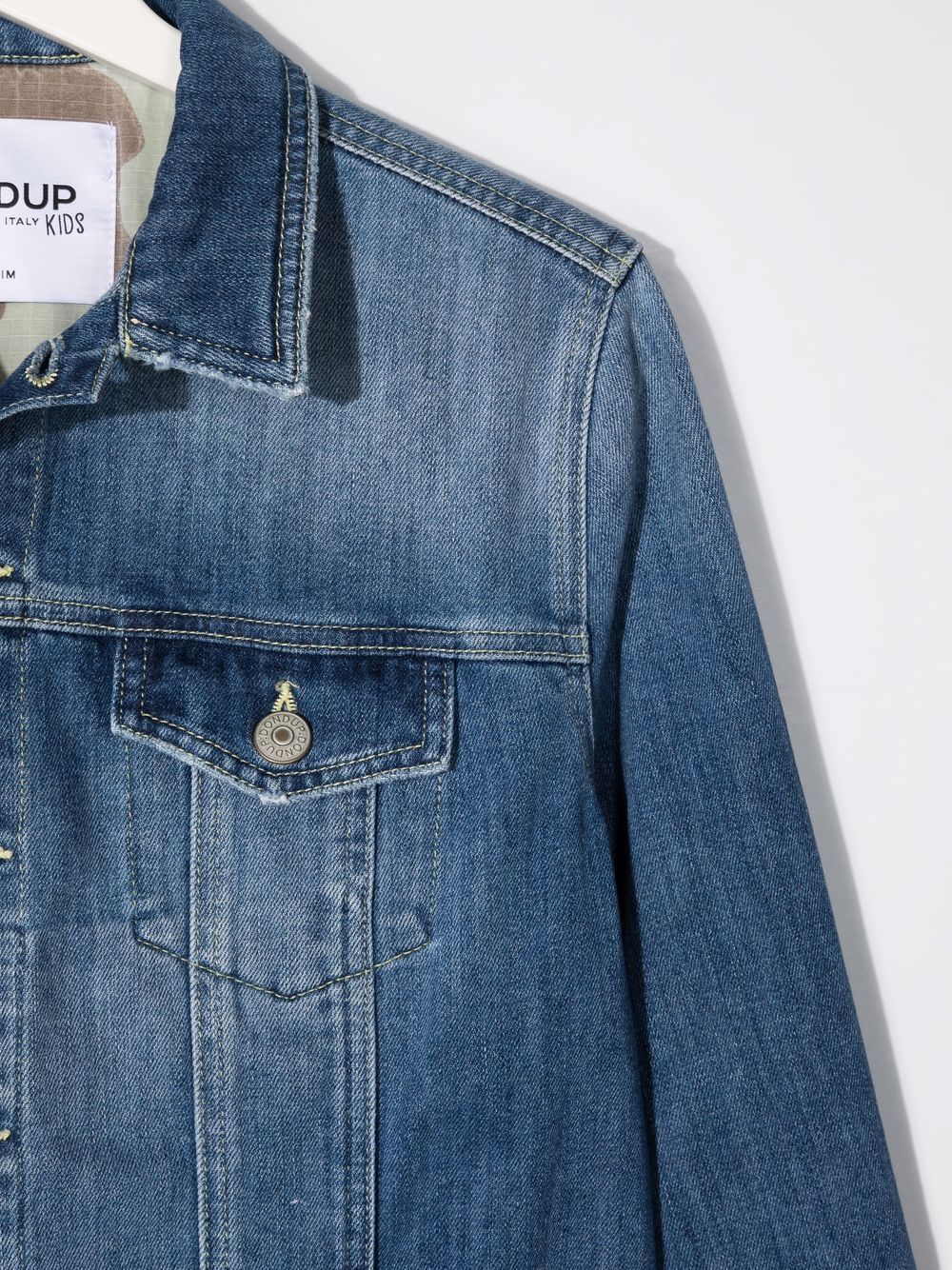 фото Dondup kids teen buttoned-up denim jacket