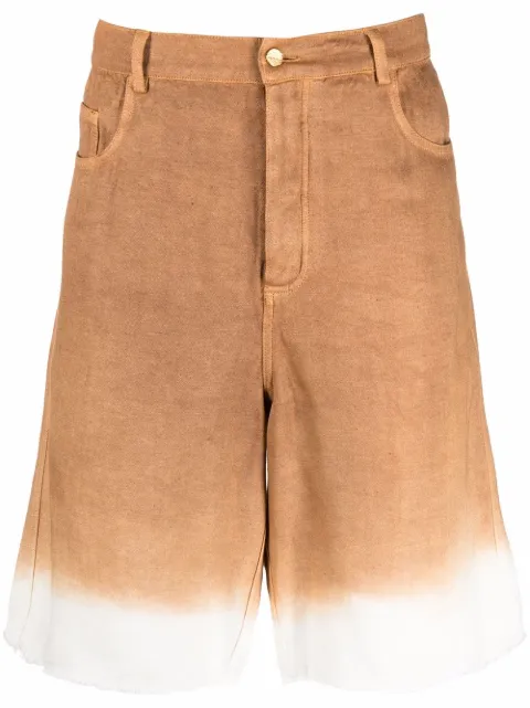 Federico Curradi shorts de mezclilla con motivo tie-dye
