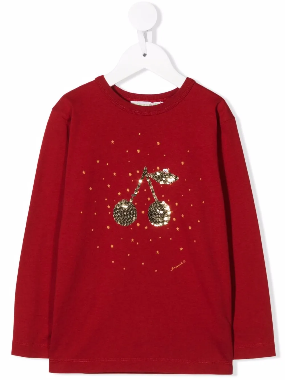 

Bonpoint Theia sequin-logo sweatshirt - Red