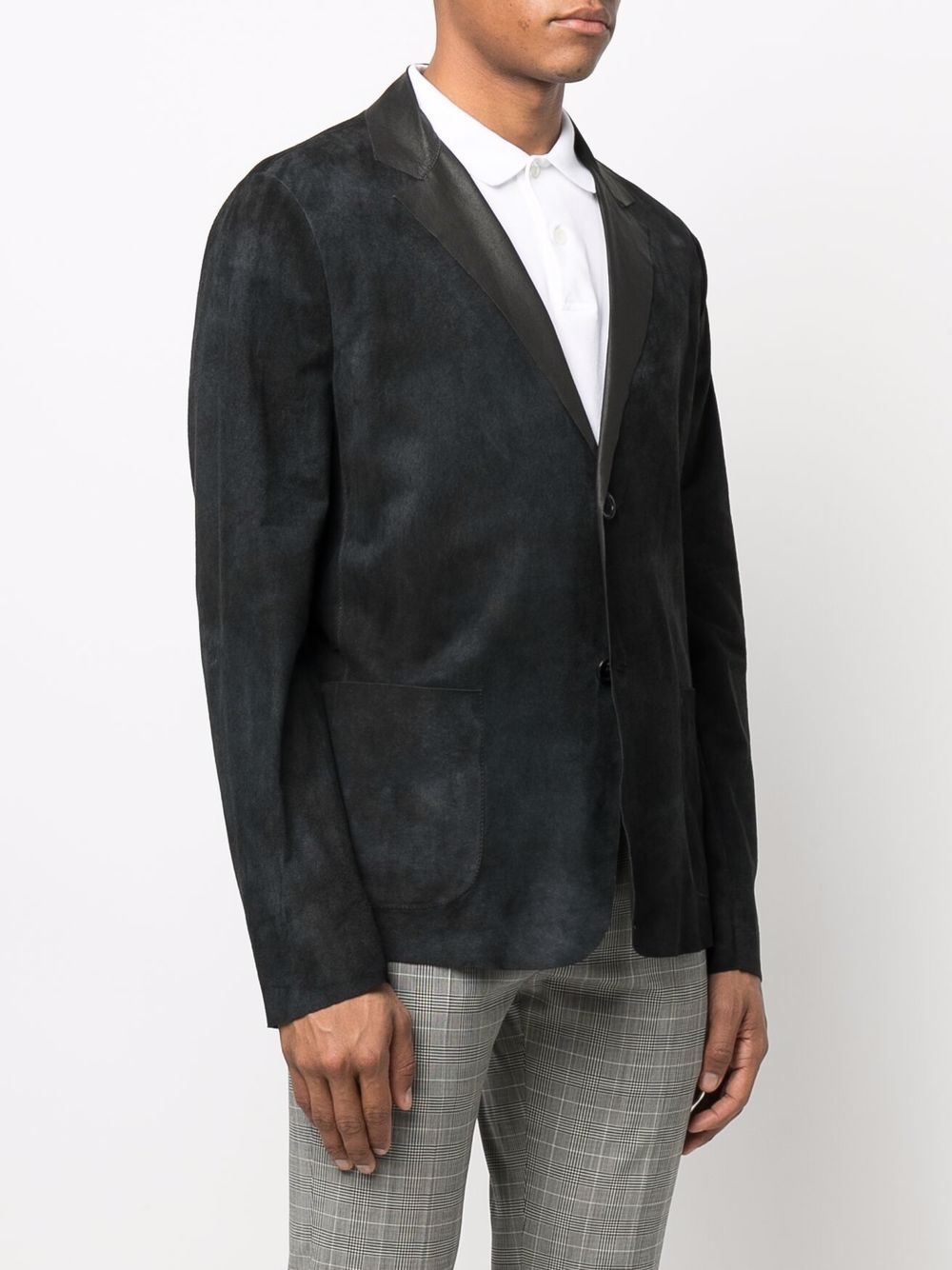 фото Salvatore santoro single-breasted suede blazer