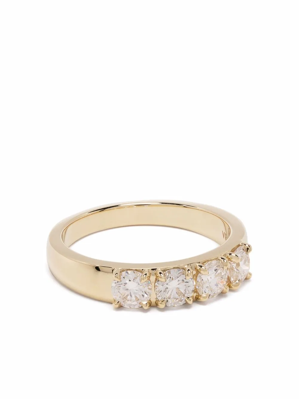 

VRAI anillo Tetrad en oro amarillo de 14kt con diamantes - Dorado