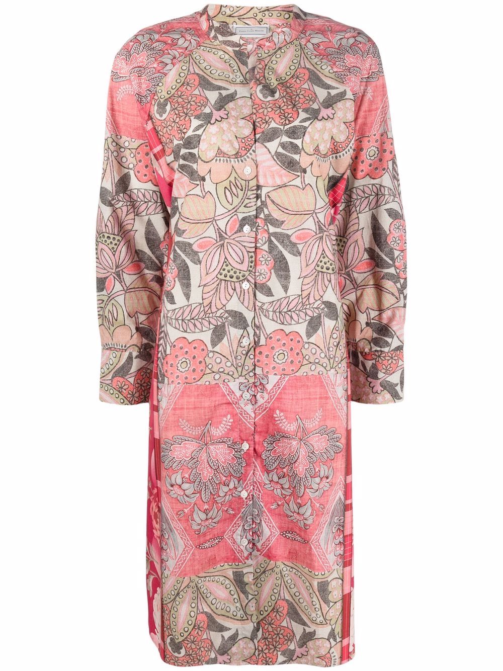 фото Pierre-louis mascia patchwork midi shirt dress