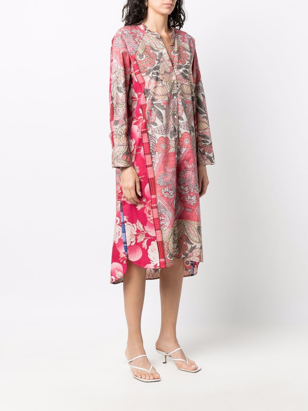 фото Pierre-louis mascia patchwork midi shirt dress