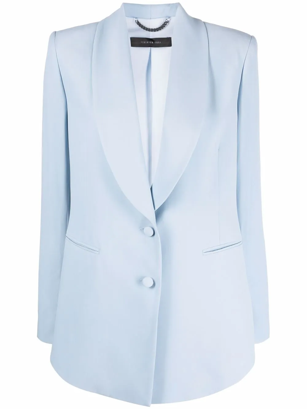 

Federica Tosi blazer con solapas de esmoquin - Azul