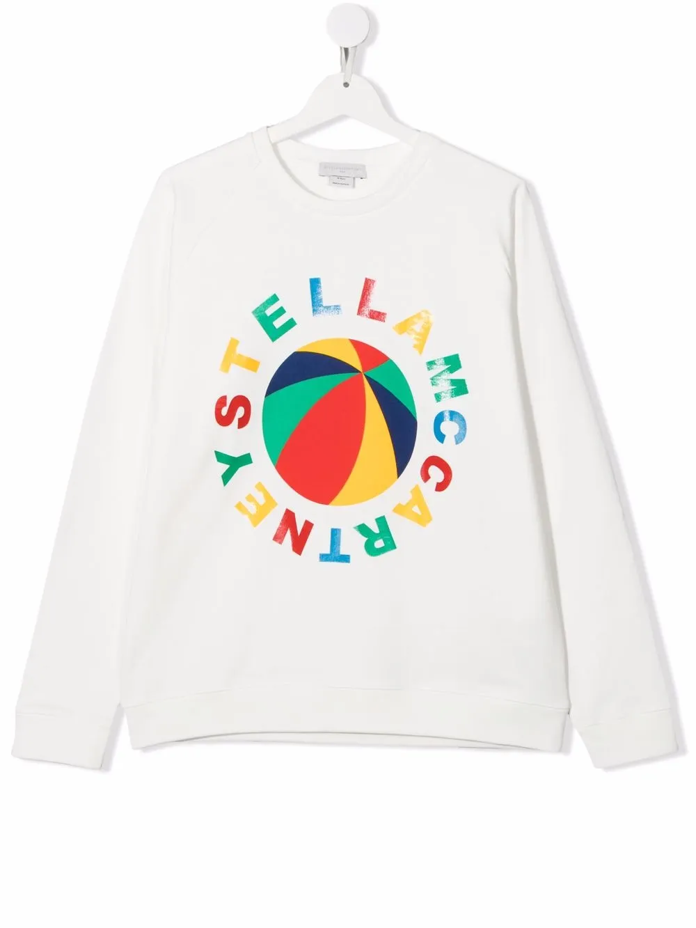 

Stella McCartney Kids top con logo estampado - Blanco