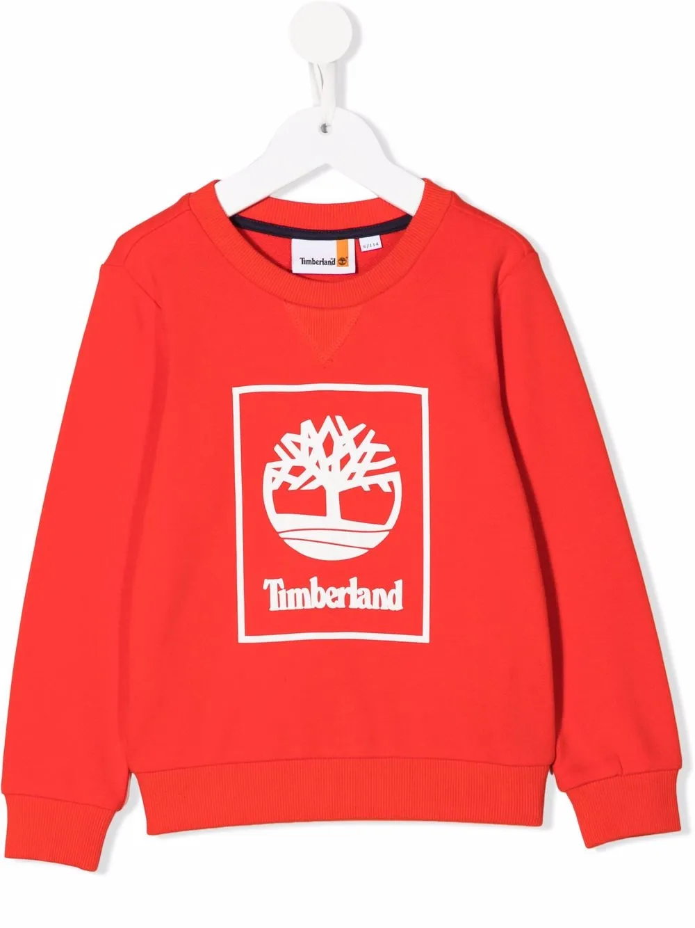 

Timberland Kids sudadera con logo estampado - Rojo
