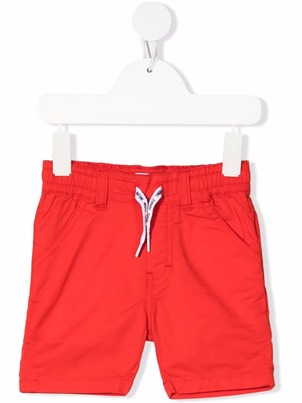 

Timberland Kids shorts con cordones en la pretina - Rojo