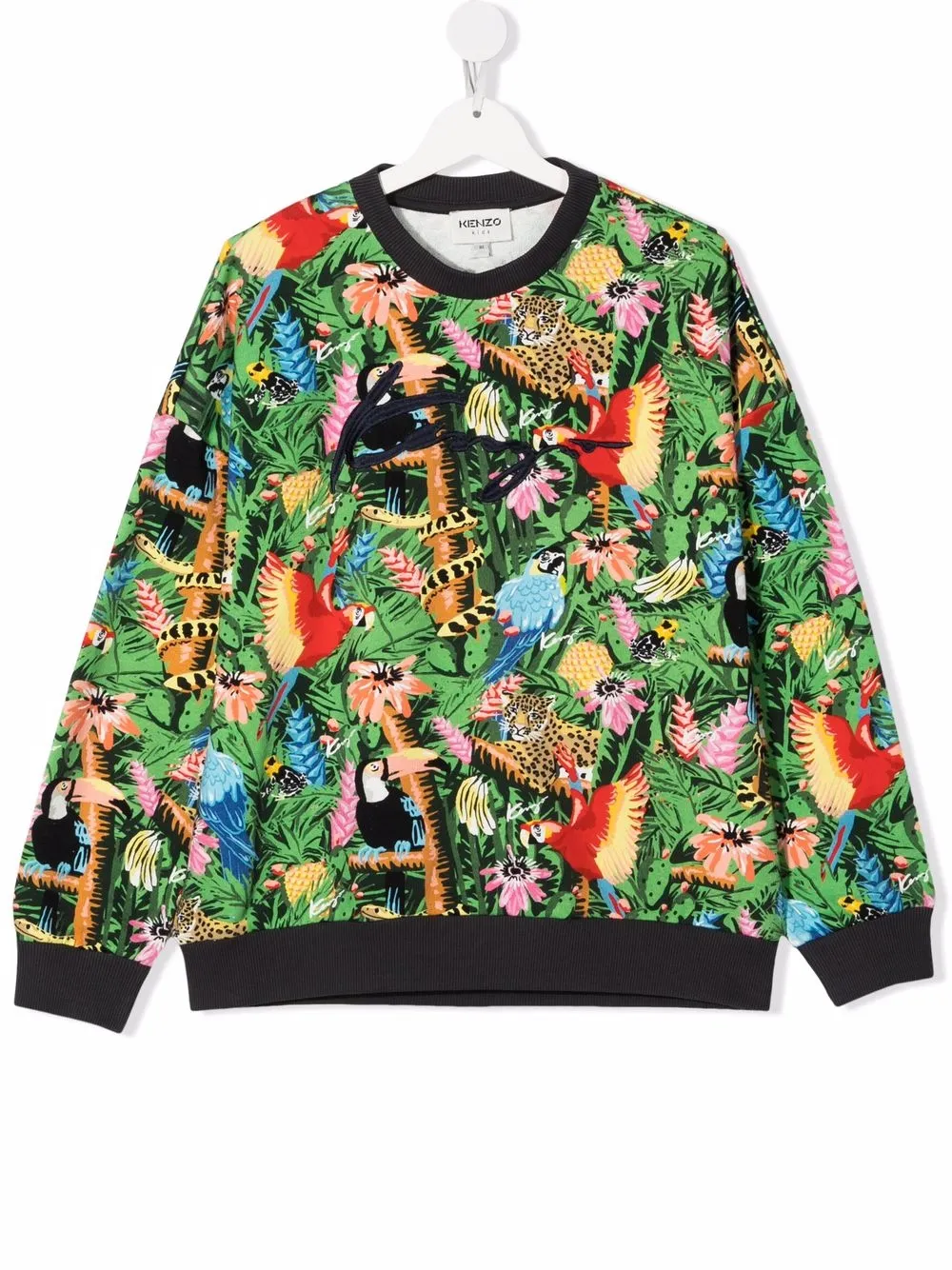 

Kenzo Kids sudadera con estampado de selva - Verde