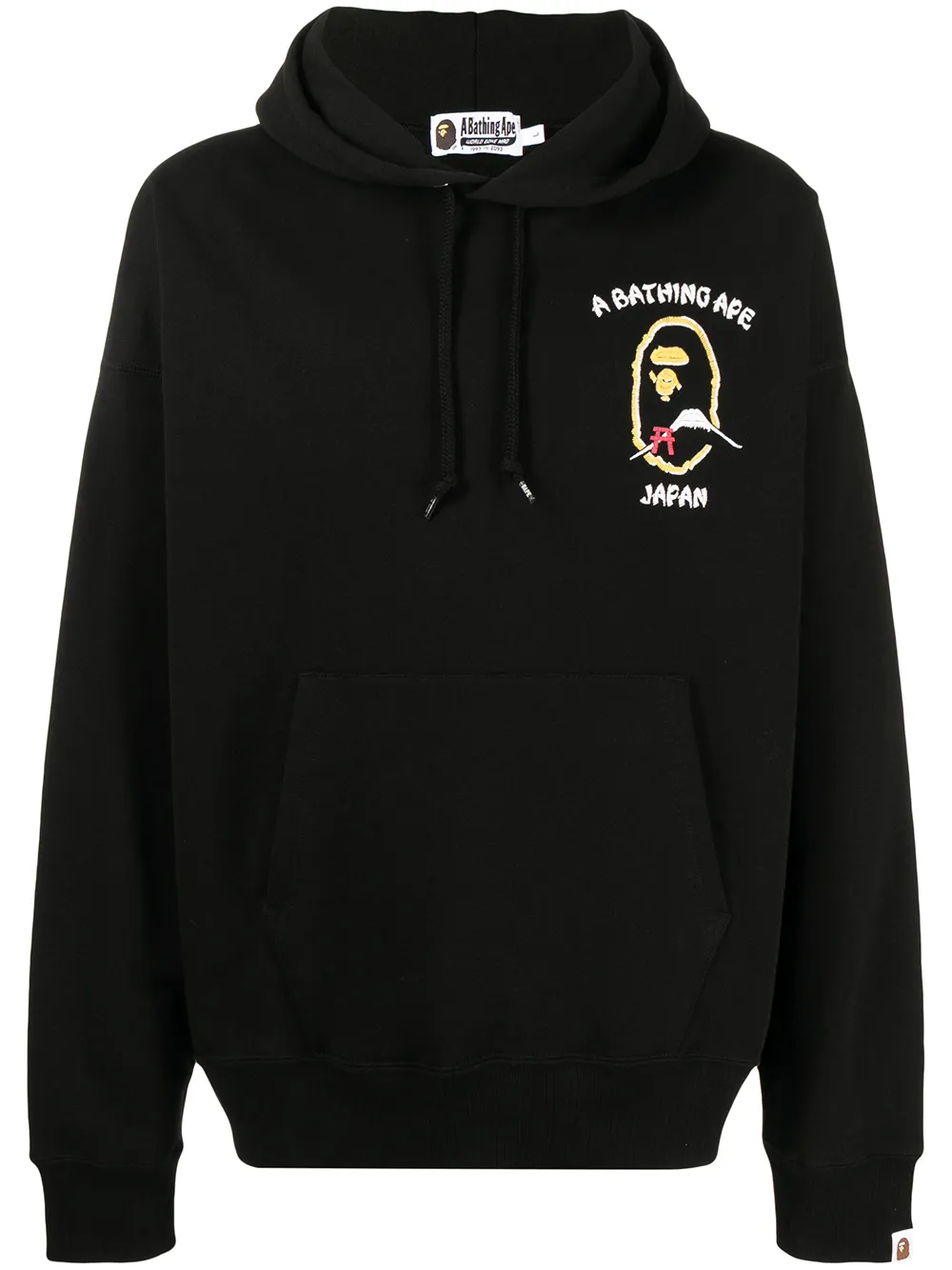 A BATHING APE® Embroidered Japan Logo Hoodie - Farfetch