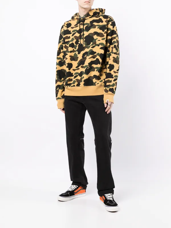 Bape mix best sale camo shark hoodie