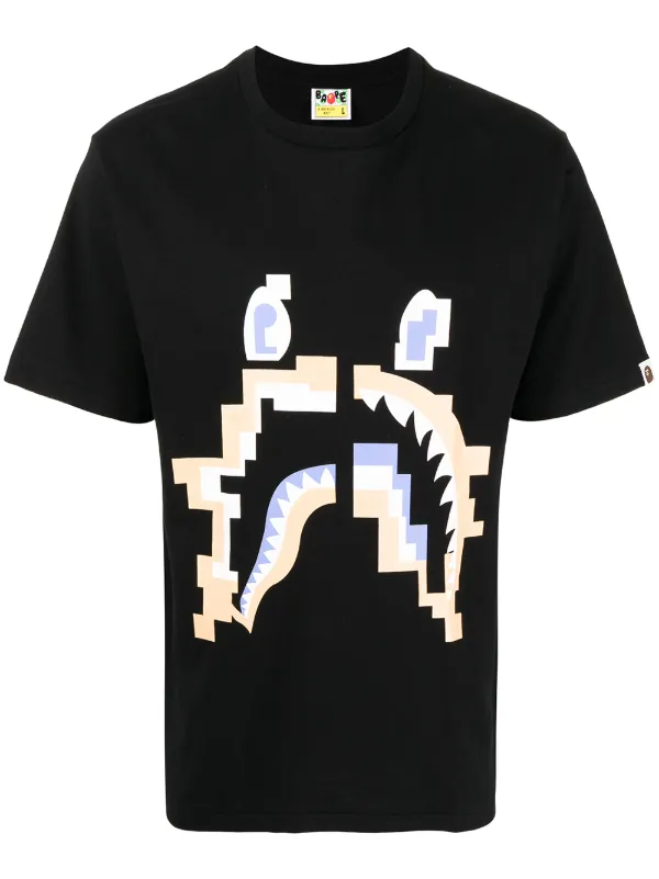 bape shark t shirt black