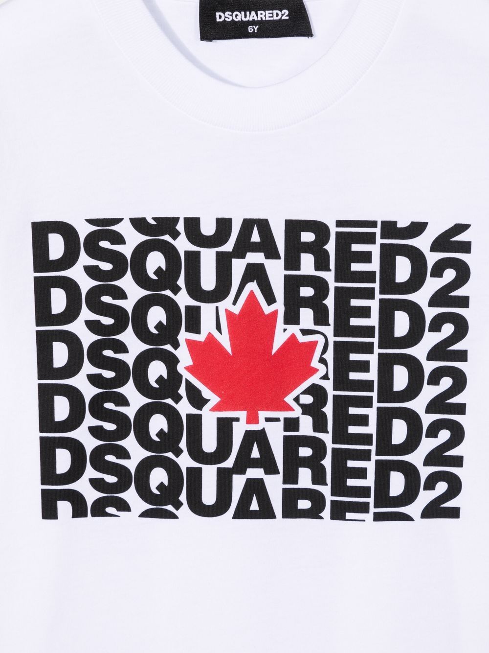 фото Dsquared2 kids футболка из джерси с логотипом