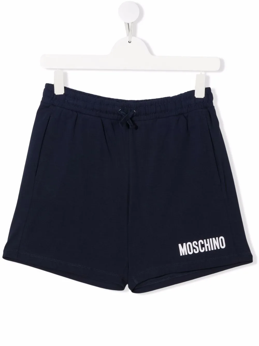 

Moschino Kids shorts con logo estampado - Azul