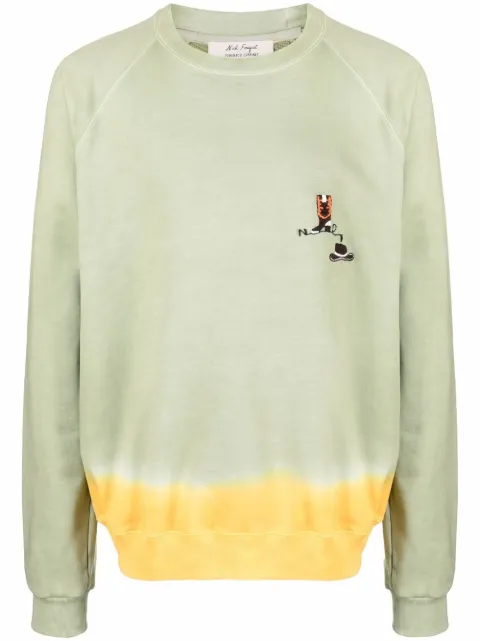 Federico Curradi logo tie-dye sweatshirt 