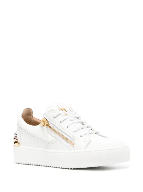 Giuseppe Zanotti zip-details leather sneakers RS20042 - 1